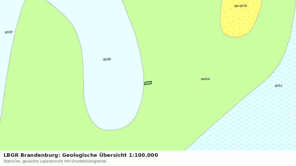Statische Kartenansicht: LBGR Brandenburg: Geologische Übersicht 1:100.000