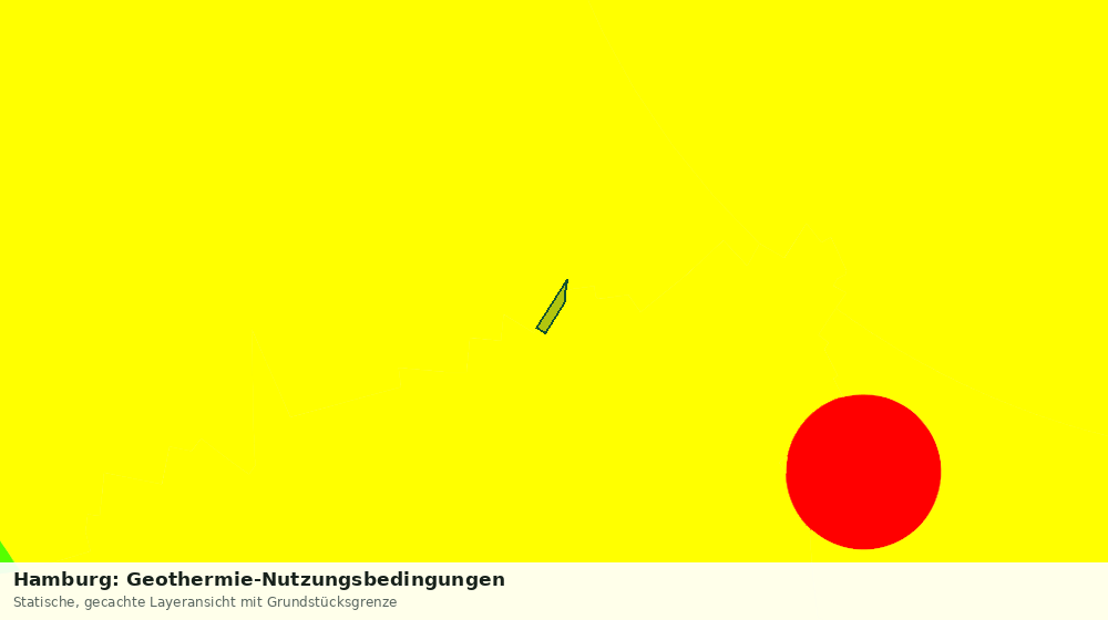 Statische Kartenansicht: Hamburg: Geothermie-Nutzungsbedingungen