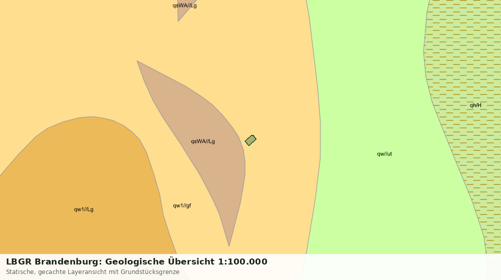Statische Kartenansicht: LBGR Brandenburg: Geologische Übersicht 1:100.000