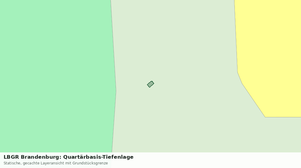 Statische Kartenansicht: LBGR Brandenburg: Quartärbasis-Tiefenlage