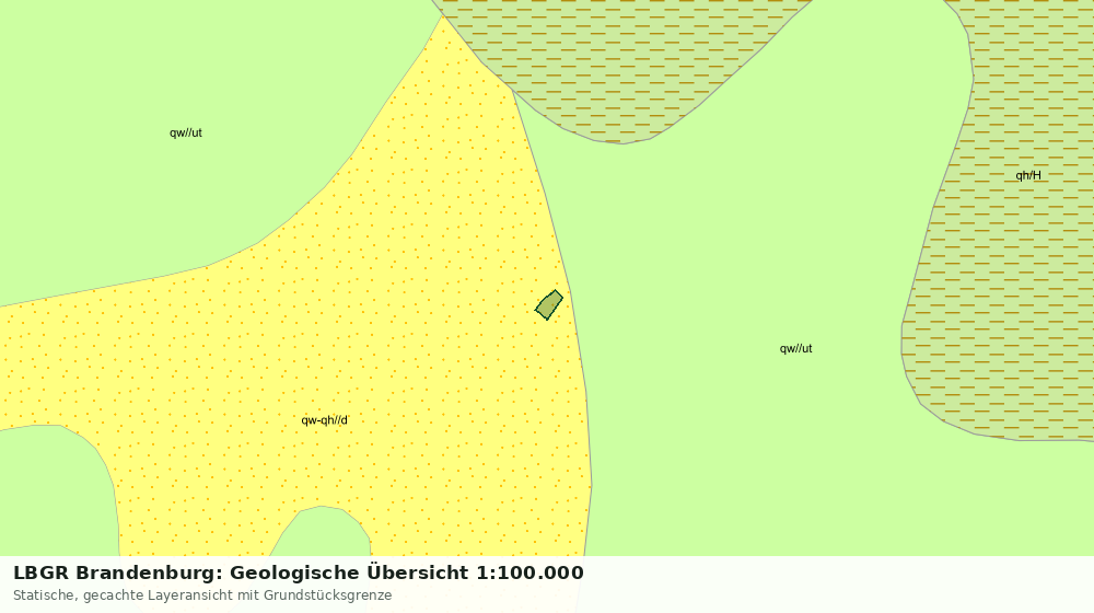 Statische Kartenansicht: LBGR Brandenburg: Geologische Übersicht 1:100.000