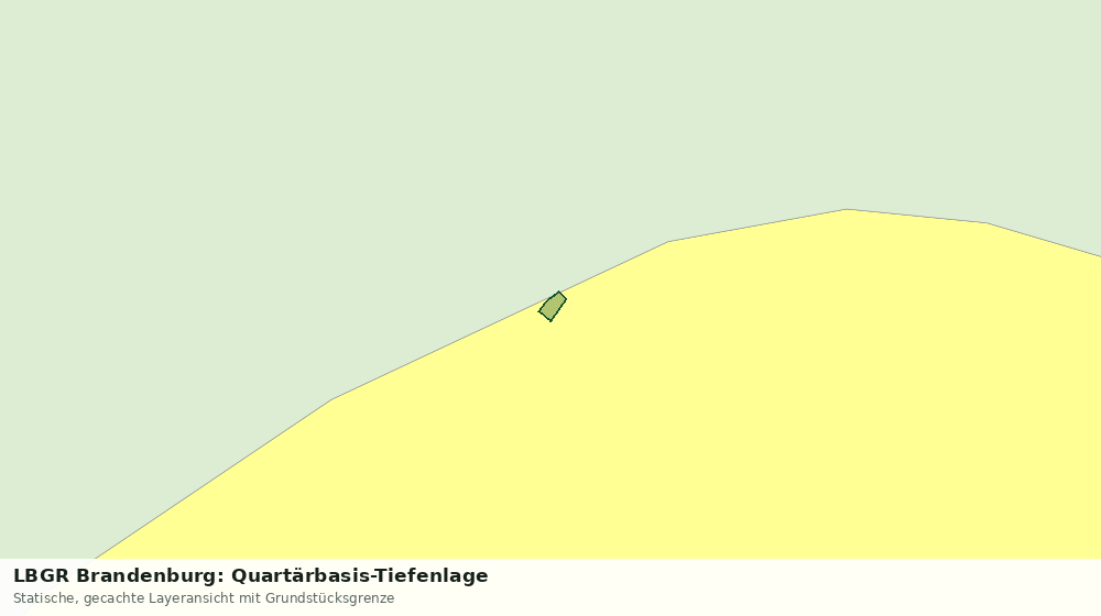 Statische Kartenansicht: LBGR Brandenburg: Quartärbasis-Tiefenlage