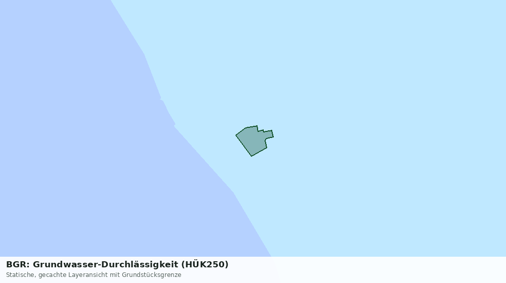Statische Kartenansicht: BGR: Grundwasser-Durchlässigkeit (HÜK250)