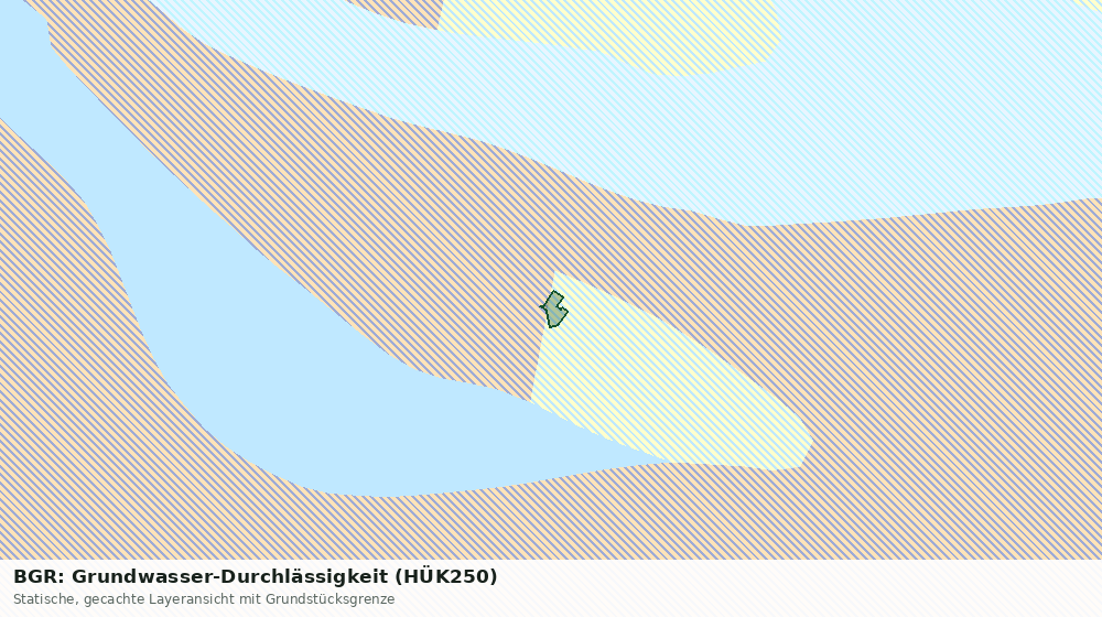 Statische Kartenansicht: BGR: Grundwasser-Durchlässigkeit (HÜK250)