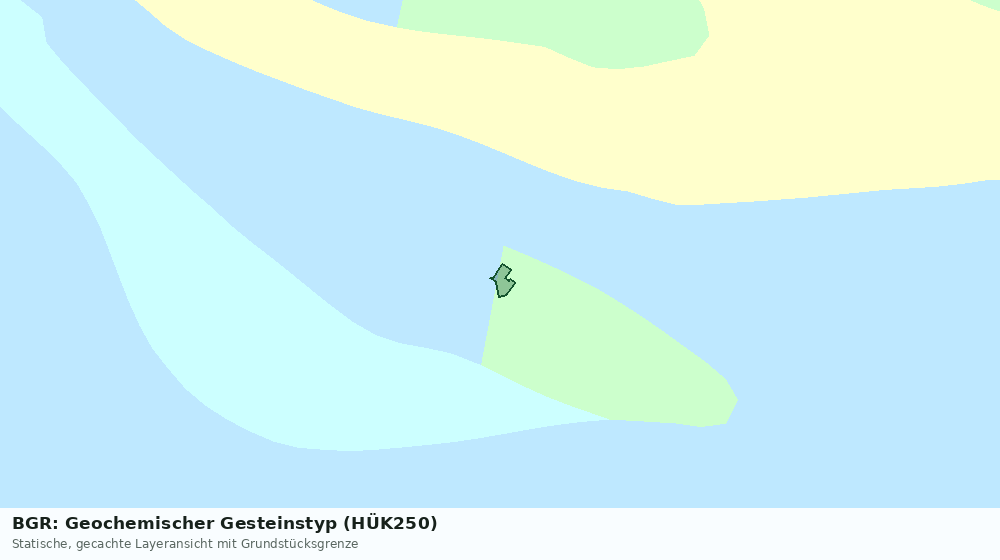 Statische Kartenansicht: BGR: Geochemischer Gesteinstyp (HÜK250)