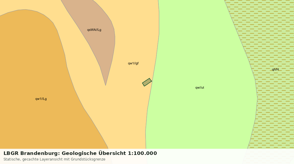 Statische Kartenansicht: LBGR Brandenburg: Geologische Übersicht 1:100.000
