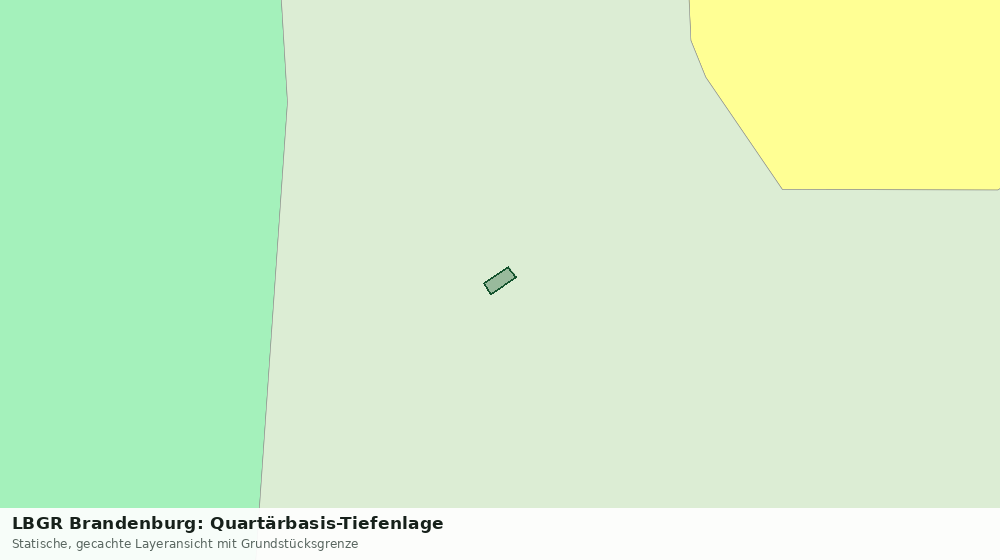 Statische Kartenansicht: LBGR Brandenburg: Quartärbasis-Tiefenlage
