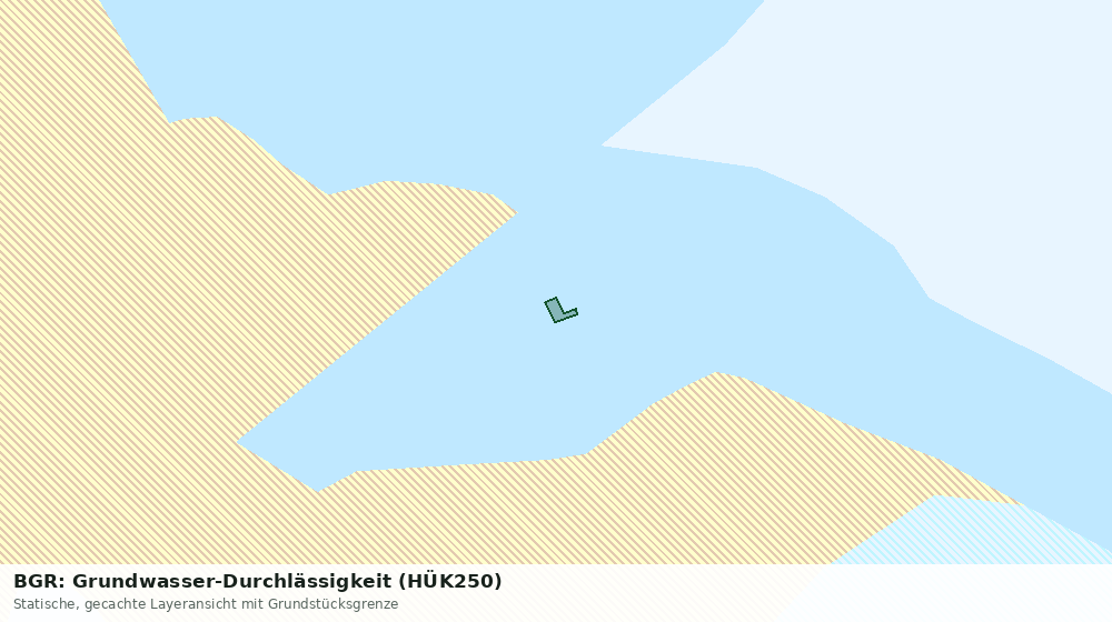Statische Kartenansicht: BGR: Grundwasser-Durchlässigkeit (HÜK250)