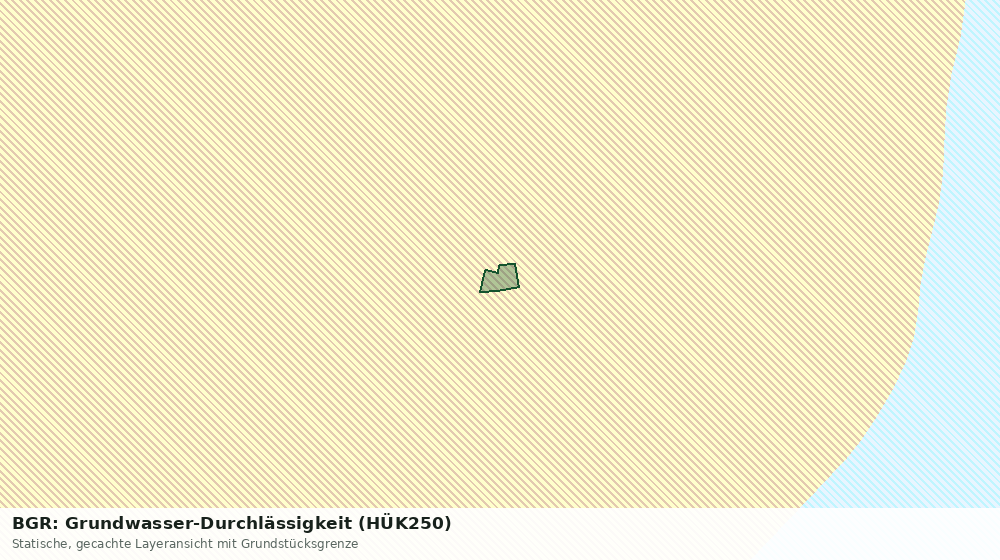 Statische Kartenansicht: BGR: Grundwasser-Durchlässigkeit (HÜK250)