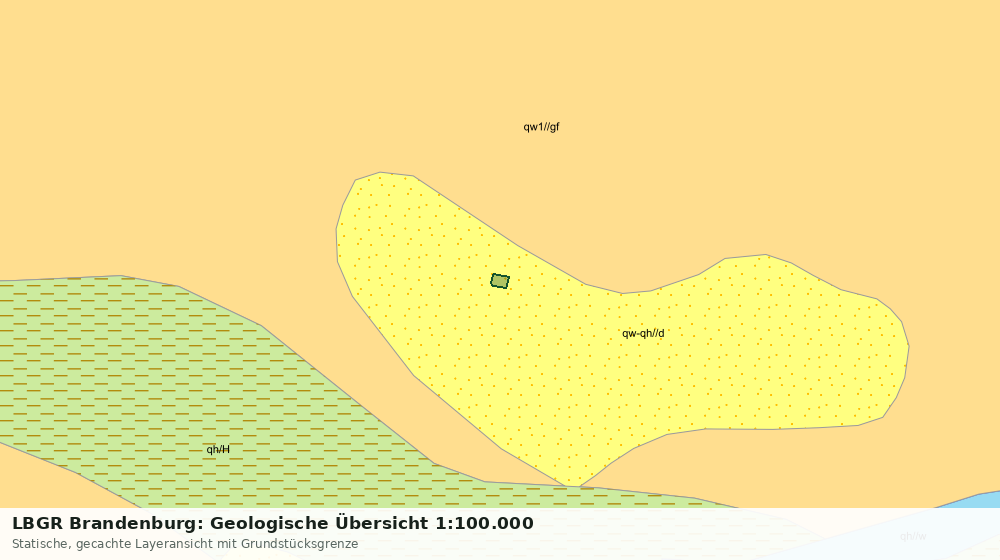 Statische Kartenansicht: LBGR Brandenburg: Geologische Übersicht 1:100.000