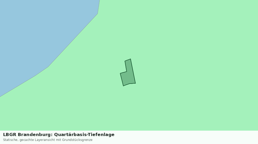 Statische Kartenansicht: LBGR Brandenburg: Quartärbasis-Tiefenlage