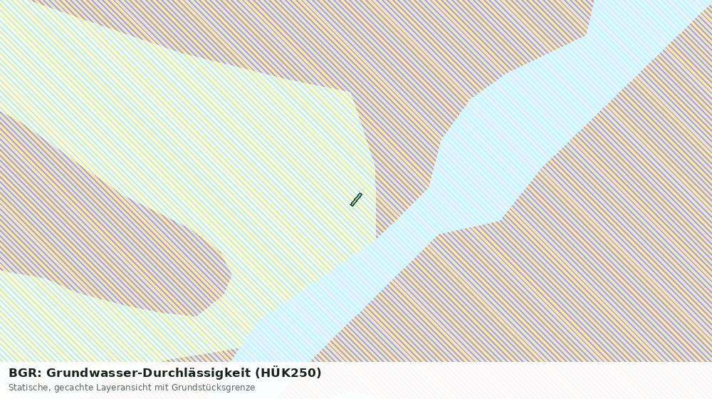 Statische Kartenansicht: BGR: Grundwasser-Durchlässigkeit (HÜK250)