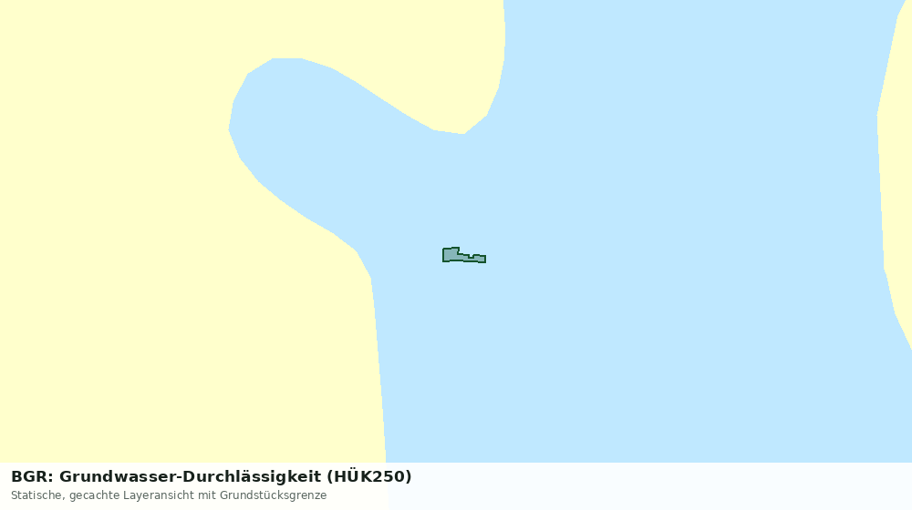 Statische Kartenansicht: BGR: Grundwasser-Durchlässigkeit (HÜK250)