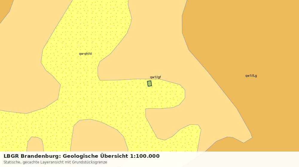 Statische Kartenansicht: LBGR Brandenburg: Geologische Übersicht 1:100.000