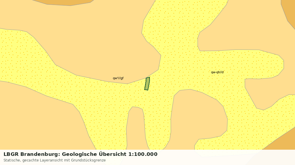 Statische Kartenansicht: LBGR Brandenburg: Geologische Übersicht 1:100.000