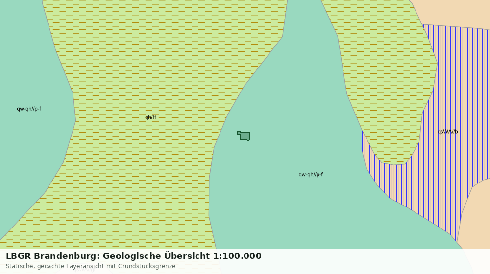 Statische Kartenansicht: LBGR Brandenburg: Geologische Übersicht 1:100.000