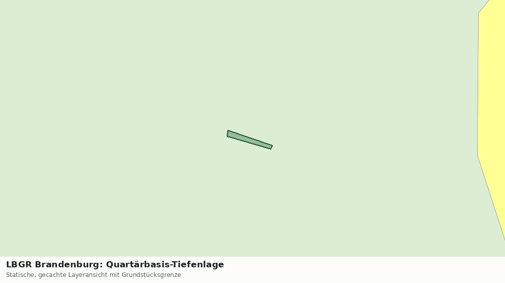 Statische Kartenansicht: LBGR Brandenburg: Quartärbasis-Tiefenlage