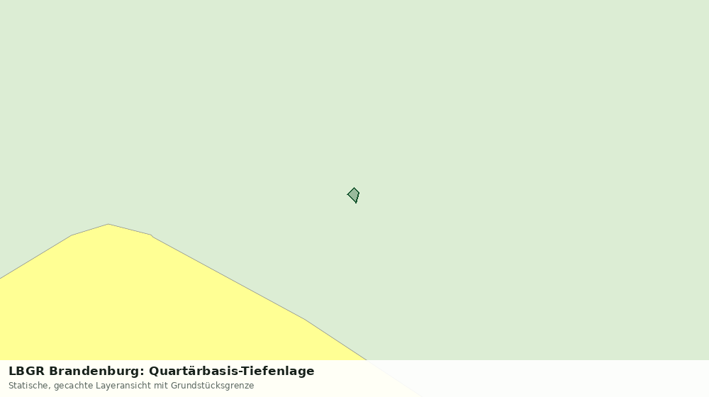 Statische Kartenansicht: LBGR Brandenburg: Quartärbasis-Tiefenlage