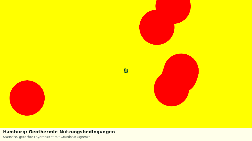 Statische Kartenansicht: Hamburg: Geothermie-Nutzungsbedingungen