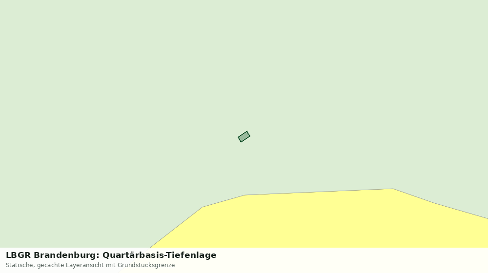Statische Kartenansicht: LBGR Brandenburg: Quartärbasis-Tiefenlage