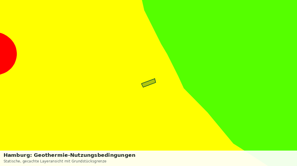 Statische Kartenansicht: Hamburg: Geothermie-Nutzungsbedingungen