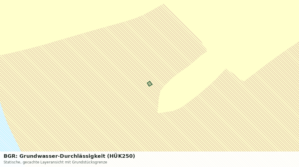 Statische Kartenansicht: BGR: Grundwasser-Durchlässigkeit (HÜK250)