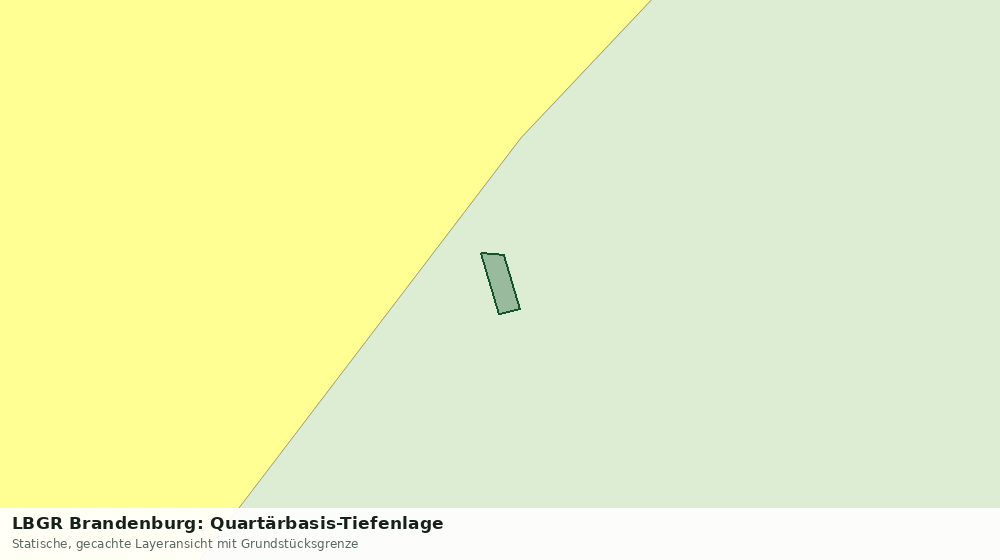 Statische Kartenansicht: LBGR Brandenburg: Quartärbasis-Tiefenlage