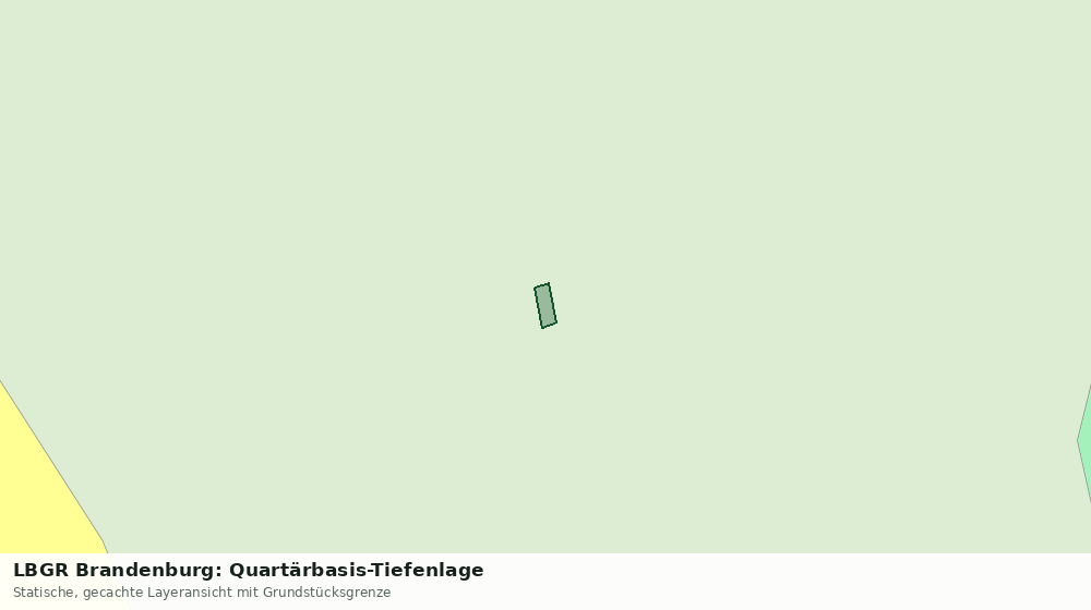 Statische Kartenansicht: LBGR Brandenburg: Quartärbasis-Tiefenlage