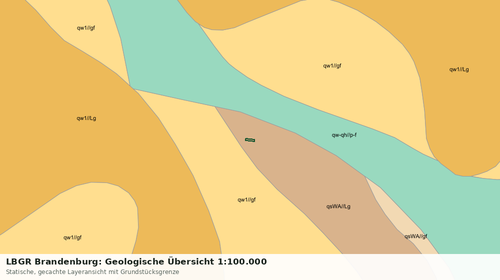 Statische Kartenansicht: LBGR Brandenburg: Geologische Übersicht 1:100.000