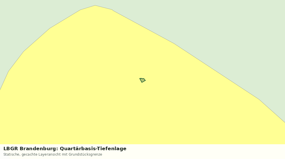 Statische Kartenansicht: LBGR Brandenburg: Quartärbasis-Tiefenlage