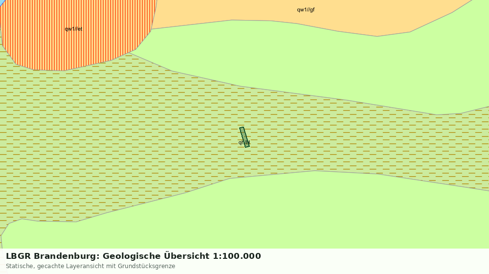 Statische Kartenansicht: LBGR Brandenburg: Geologische Übersicht 1:100.000