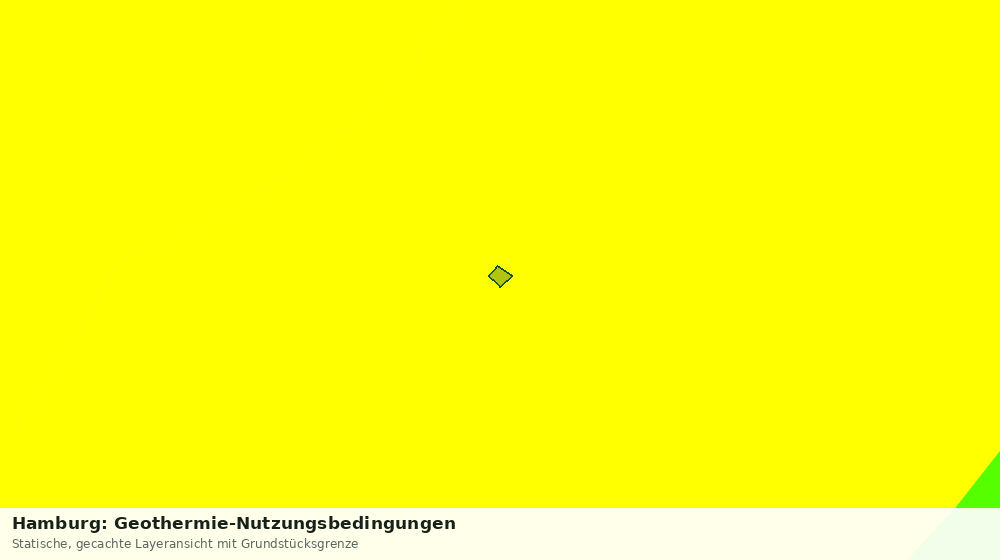 Statische Kartenansicht: Hamburg: Geothermie-Nutzungsbedingungen