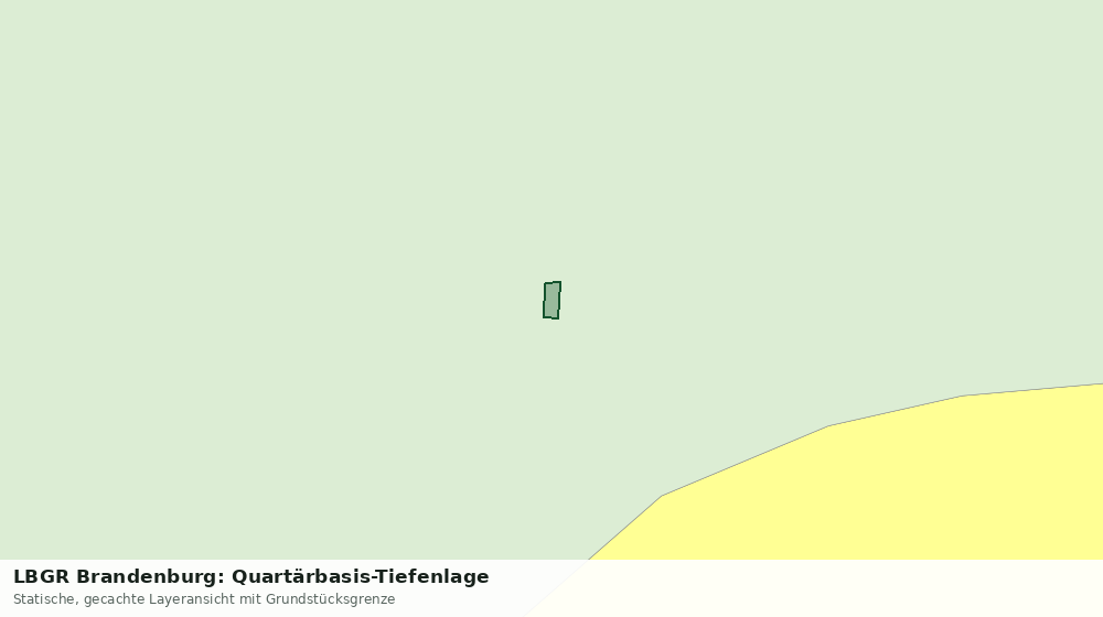 Statische Kartenansicht: LBGR Brandenburg: Quartärbasis-Tiefenlage