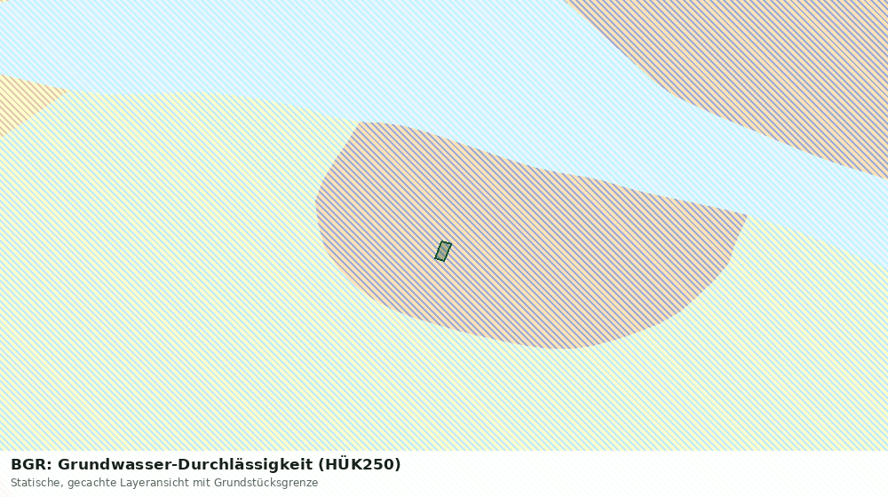 Statische Kartenansicht: BGR: Grundwasser-Durchlässigkeit (HÜK250)