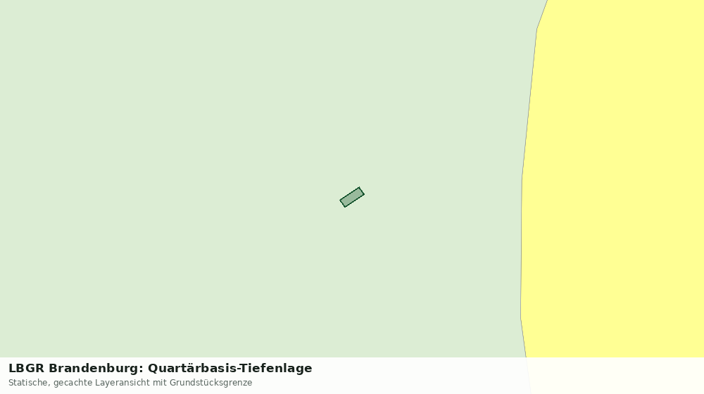 Statische Kartenansicht: LBGR Brandenburg: Quartärbasis-Tiefenlage