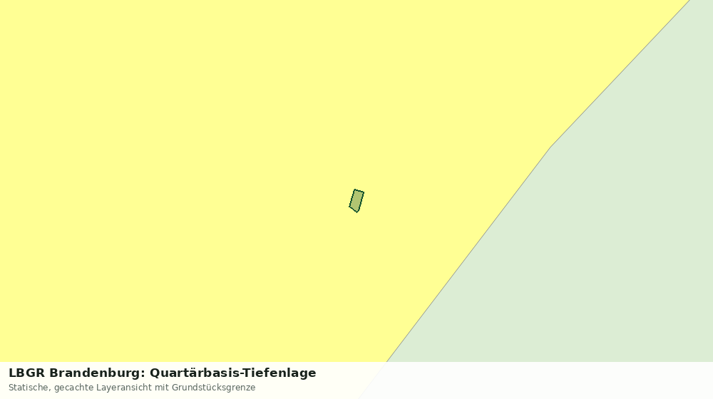 Statische Kartenansicht: LBGR Brandenburg: Quartärbasis-Tiefenlage