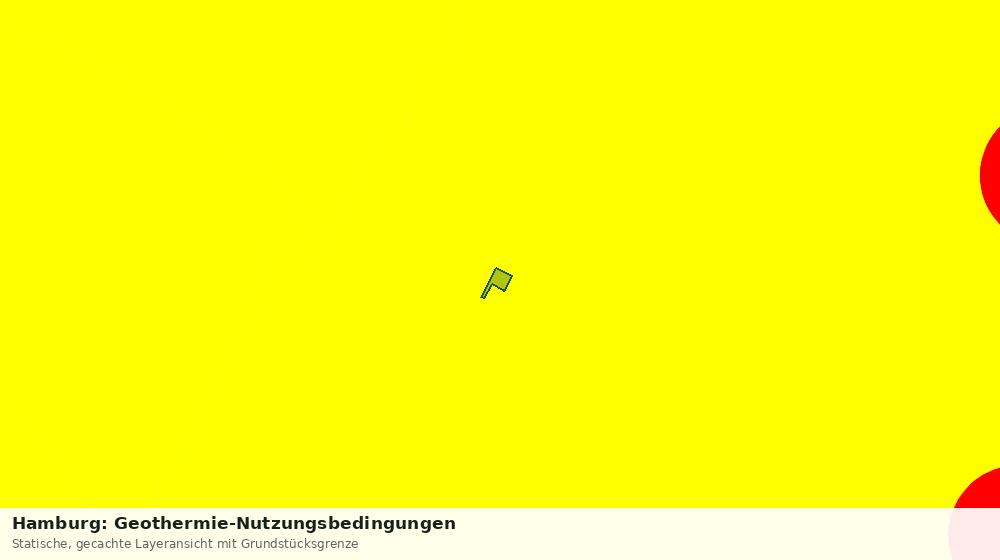 Statische Kartenansicht: Hamburg: Geothermie-Nutzungsbedingungen