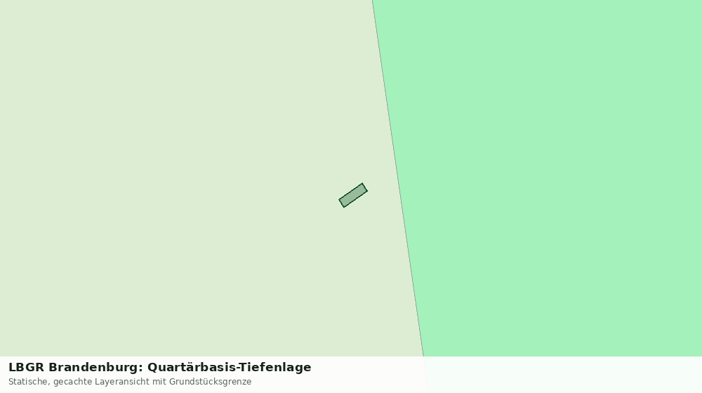 Statische Kartenansicht: LBGR Brandenburg: Quartärbasis-Tiefenlage