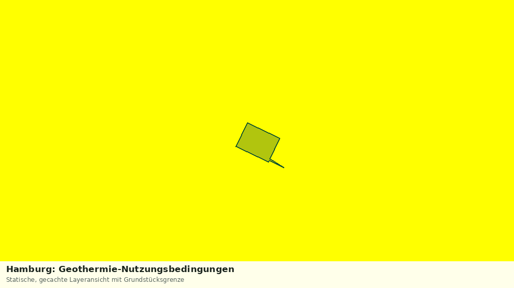 Statische Kartenansicht: Hamburg: Geothermie-Nutzungsbedingungen