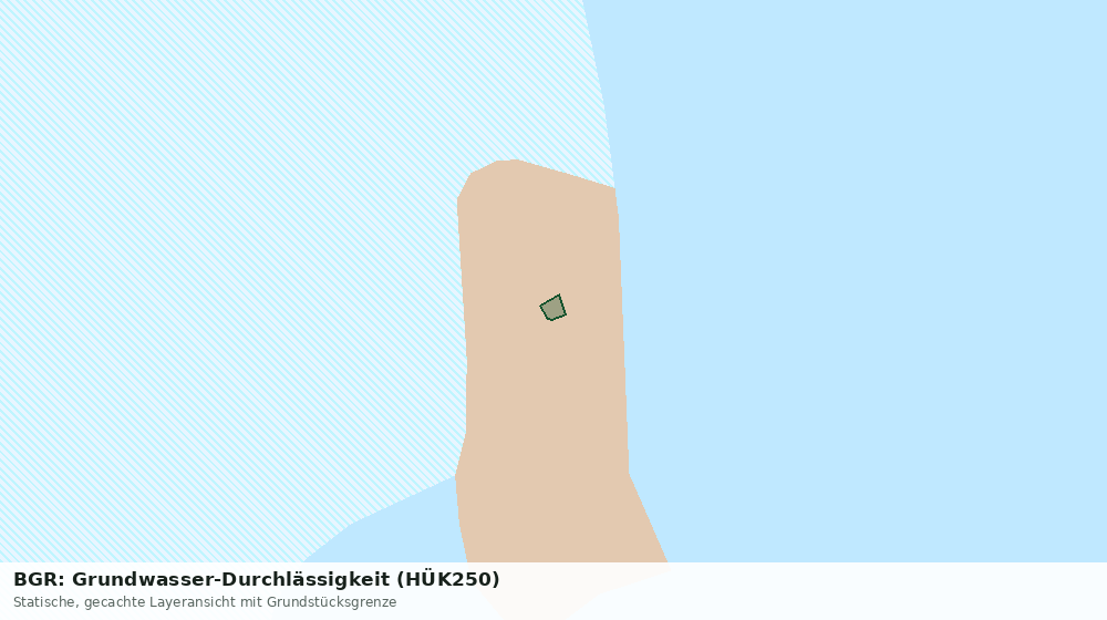 Statische Kartenansicht: BGR: Grundwasser-Durchlässigkeit (HÜK250)