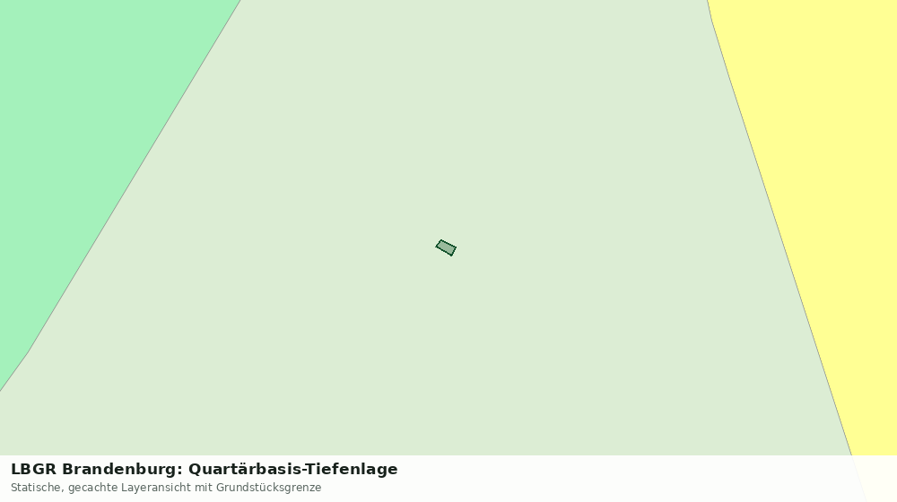 Statische Kartenansicht: LBGR Brandenburg: Quartärbasis-Tiefenlage