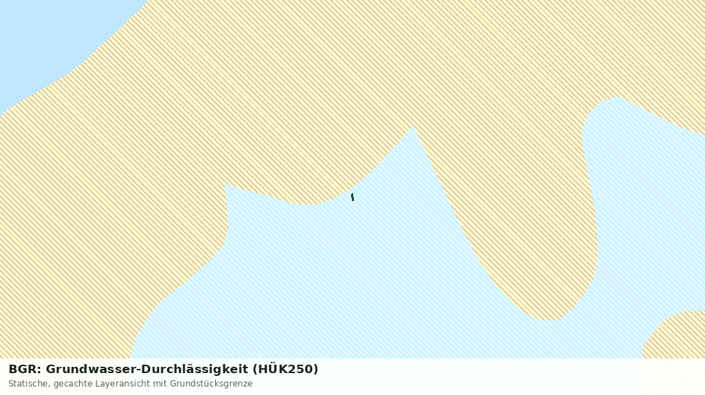 Statische Kartenansicht: BGR: Grundwasser-Durchlässigkeit (HÜK250)