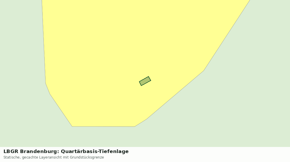 Statische Kartenansicht: LBGR Brandenburg: Quartärbasis-Tiefenlage