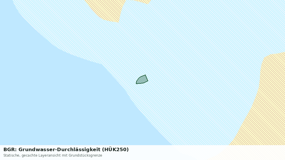 Statische Kartenansicht: BGR: Grundwasser-Durchlässigkeit (HÜK250)