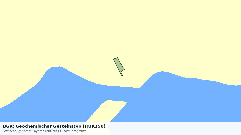 Statische Kartenansicht: BGR: Geochemischer Gesteinstyp (HÜK250)
