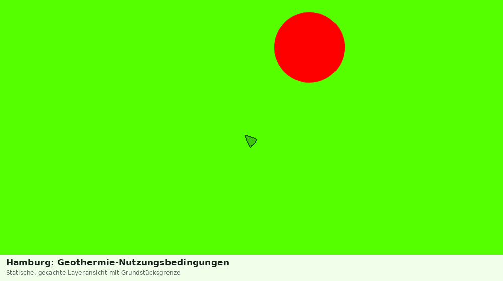 Statische Kartenansicht: Hamburg: Geothermie-Nutzungsbedingungen