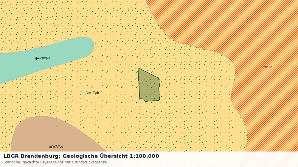 Statische Kartenansicht: LBGR Brandenburg: Geologische Übersicht 1:100.000