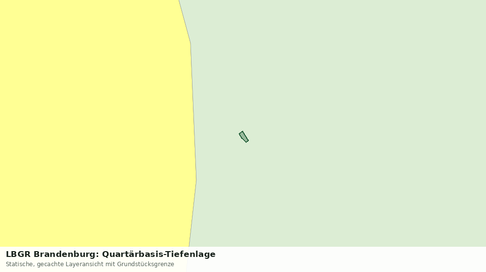 Statische Kartenansicht: LBGR Brandenburg: Quartärbasis-Tiefenlage