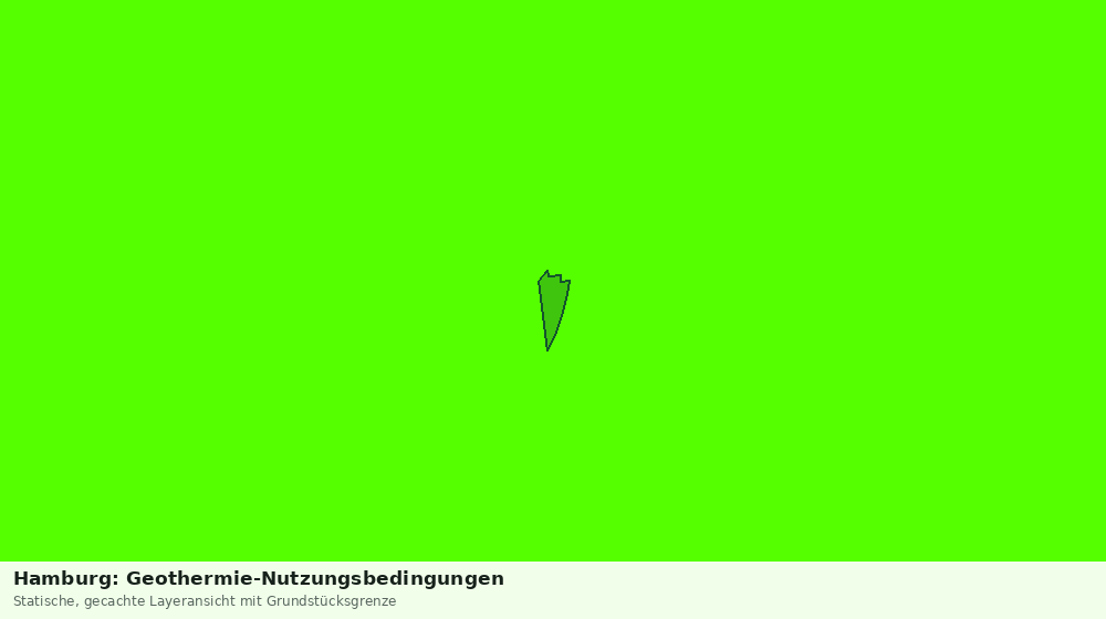 Statische Kartenansicht: Hamburg: Geothermie-Nutzungsbedingungen