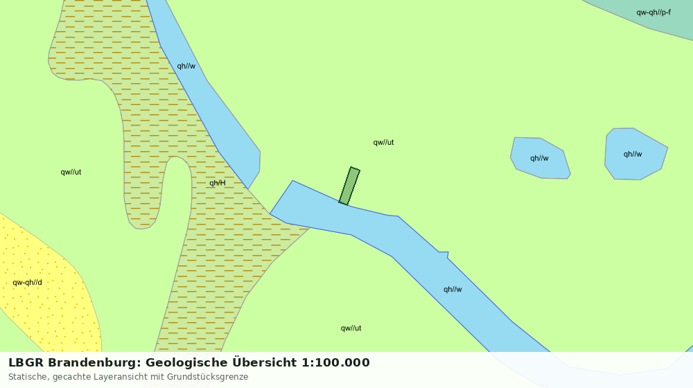 Statische Kartenansicht: LBGR Brandenburg: Geologische Übersicht 1:100.000